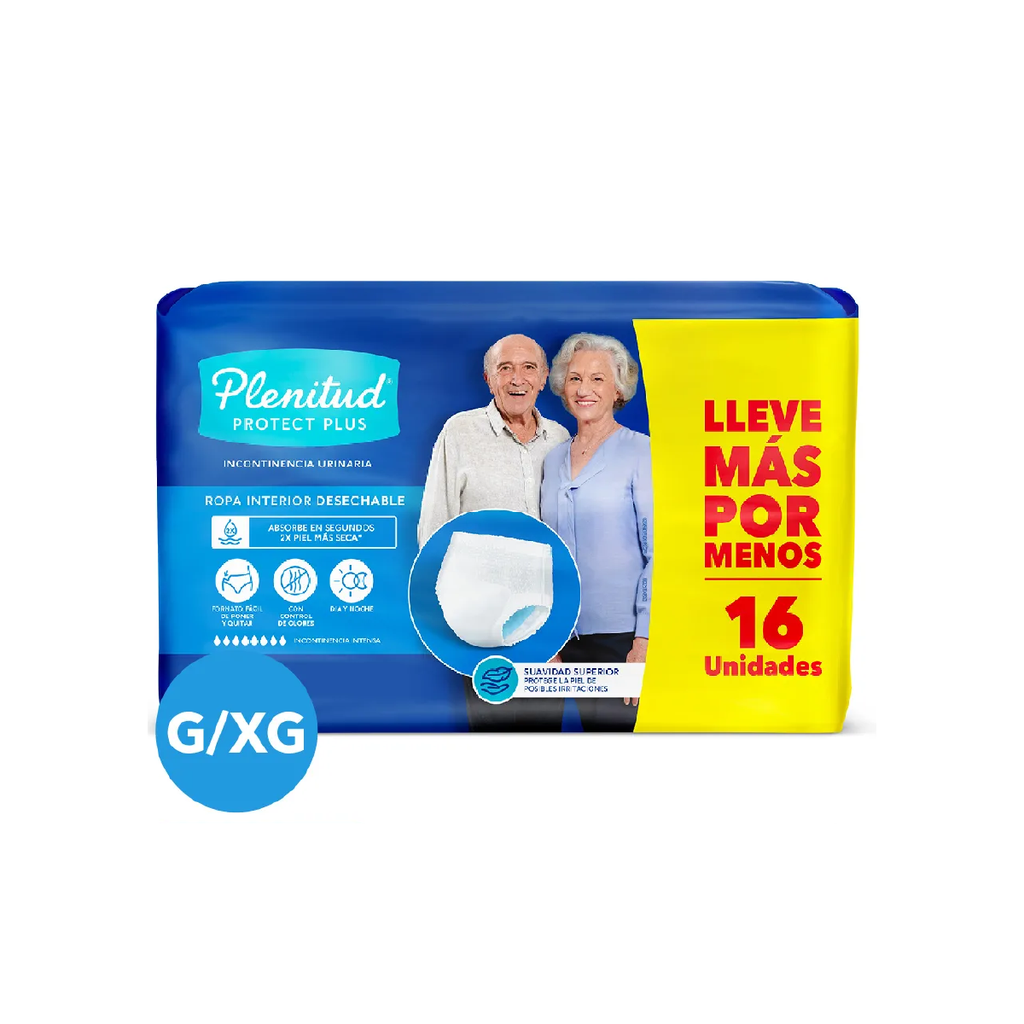 Ropa Interior Adulto Act Plus G/XG PLENITUD 2x16un
