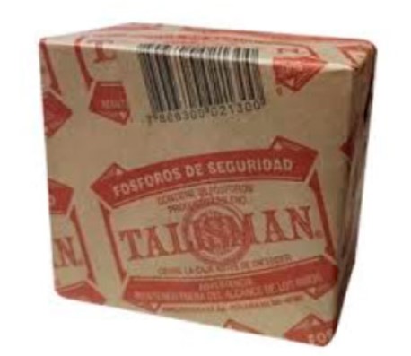 Fósforos Talismán 10x10un