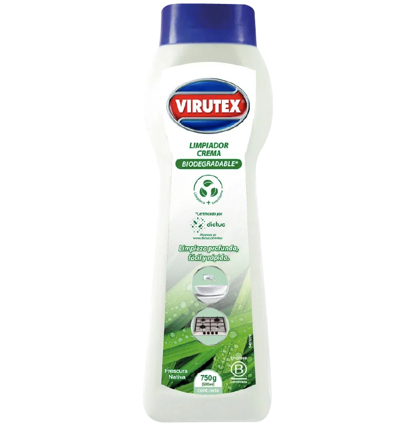 Limpiador Crema Biodegradable VIRUTEX 12x750g