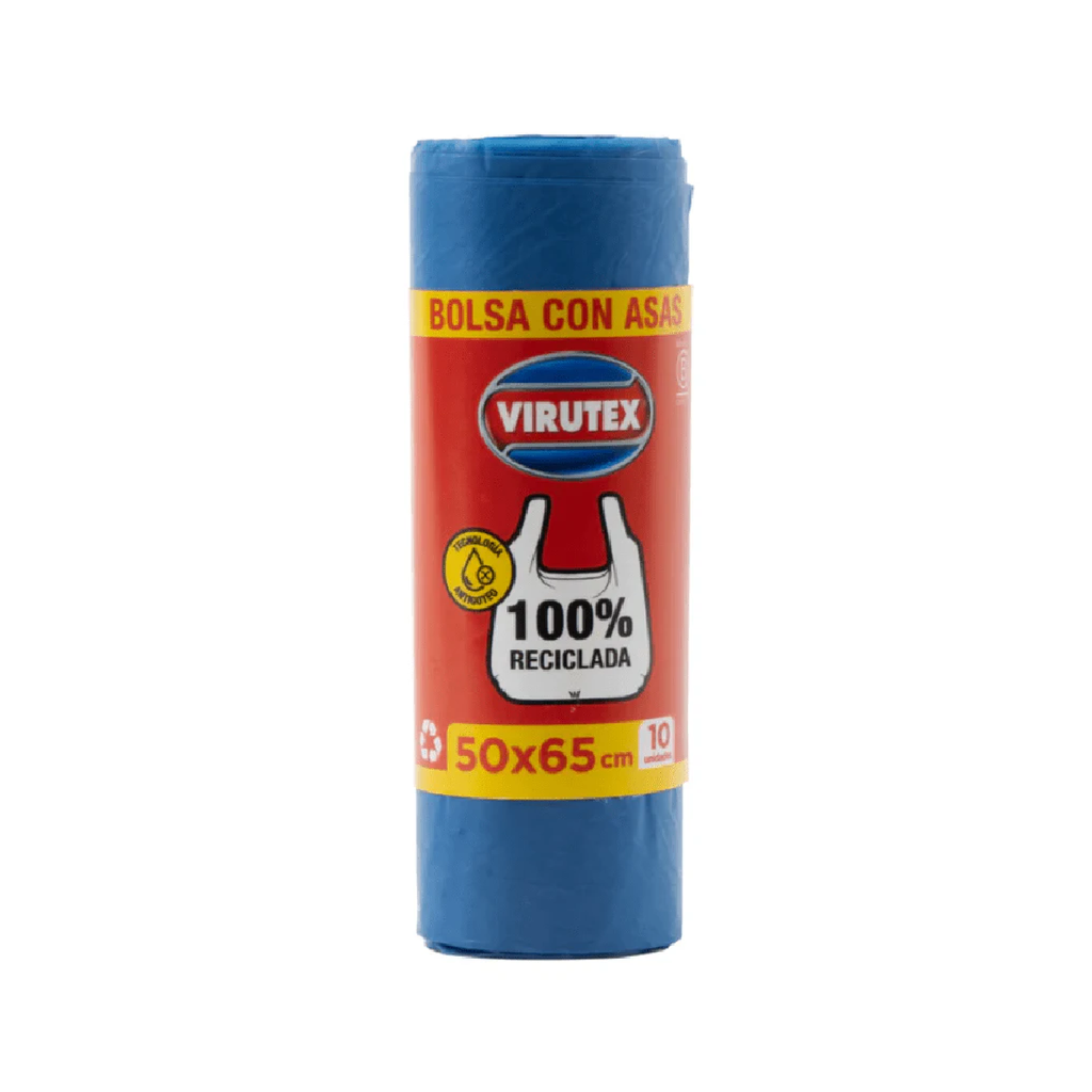 Bolsa Basura c/Asas Azul 50x65 VIRUTEX 50x10un