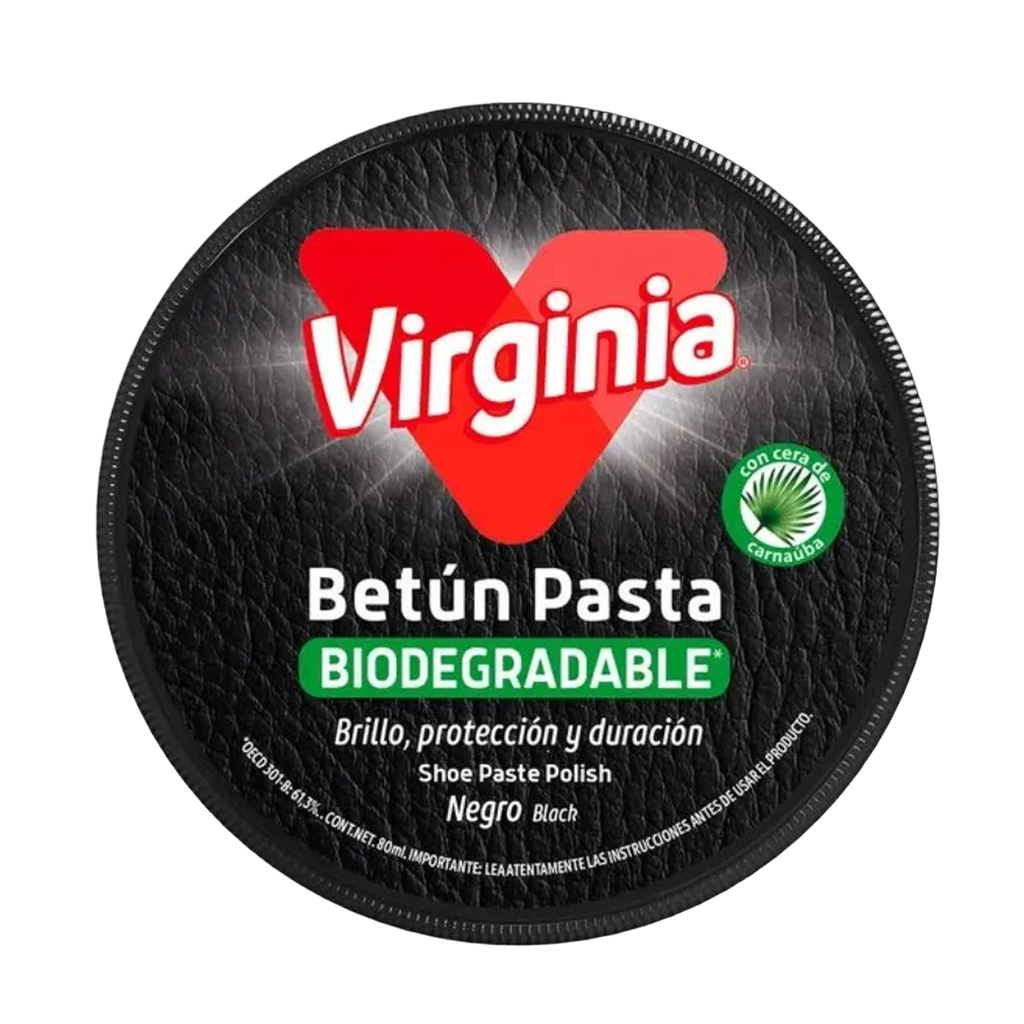 Betun Pasta de Zapato Negro VIRGINIA 12x80ml