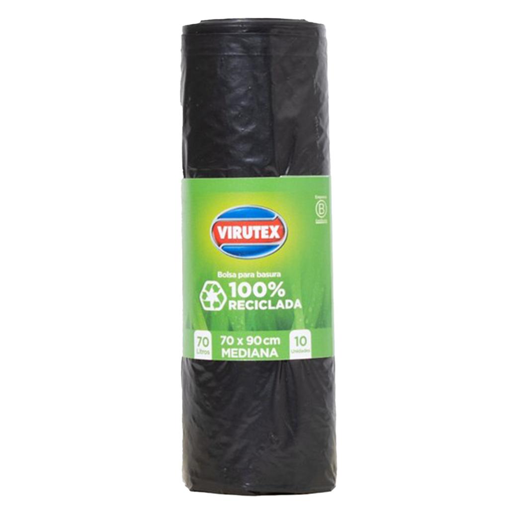 Bolsas Basura Biorollo 70x90 Virutex 24x10un