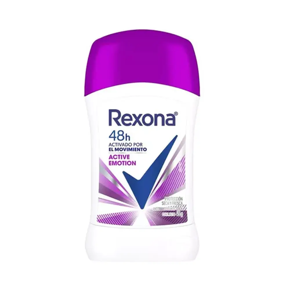 Desodorante barra Mujer Active Emotion REXONA 12x50gr