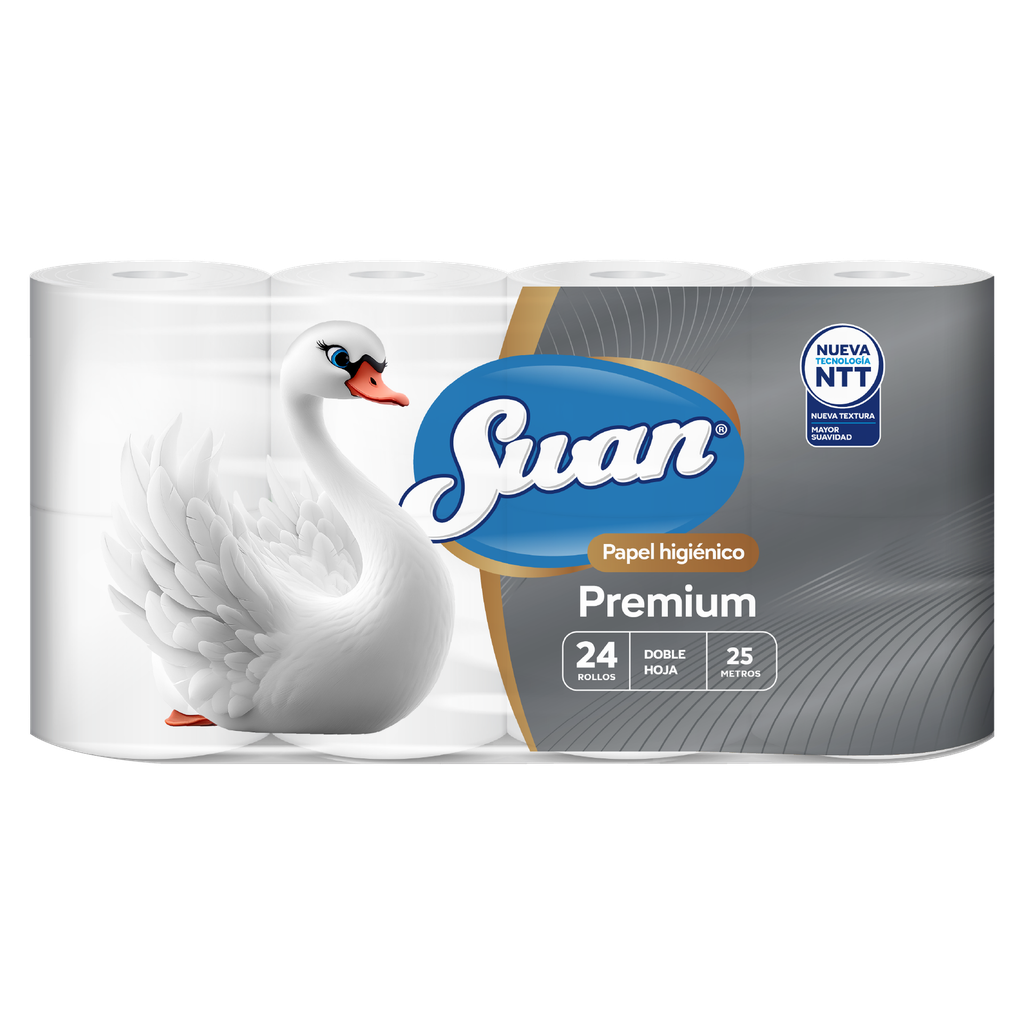 Papel Higienico Premium SWAN 3x24x25mts