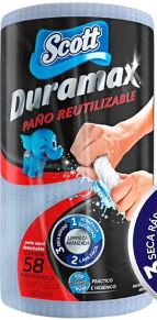 [11061] Paño Reutilizable Duramax AZUL SCOTT 12x1x50un