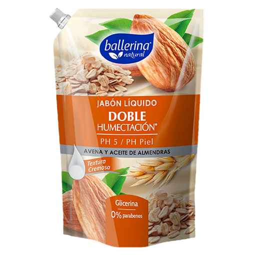 [28092] Jabon líquido Avena Almendras dp BALLERINA 12x750ml