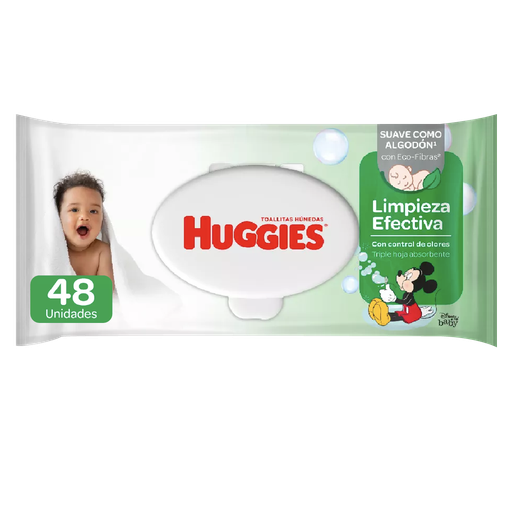 [12312] Toalla Húmeda Limpieza Efectiva HUGGIES 24x48un