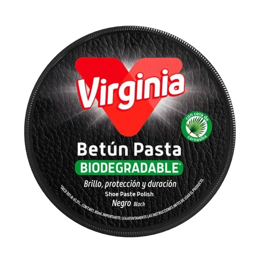 [18192] Betun Pasta de Zapato Negro VIRGINIA 12x80ml