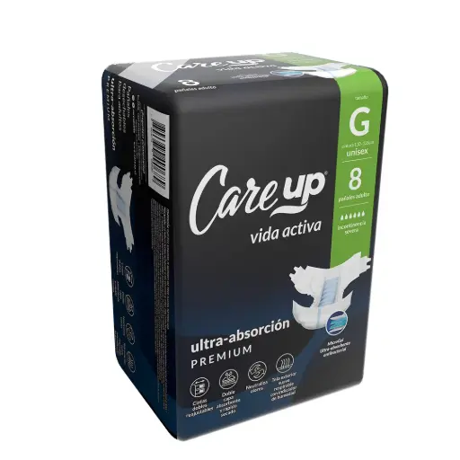 [46061] Pañal Adulto G CareUp 8x8un