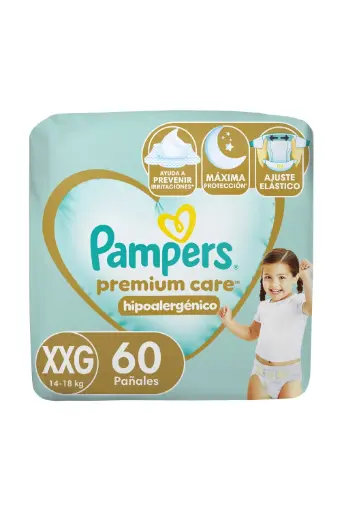 [96041] Pañal Premium Care XXG Pampers 2x60un 