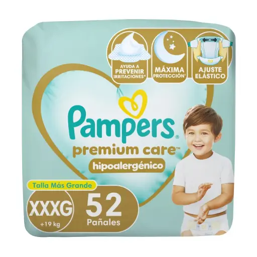 [96061] Pañal Premium Care XXXG Pampers 2x52un 