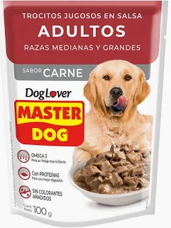 [132032] Alimento Húmedo Carne Adulto Master Dog 20x100gr