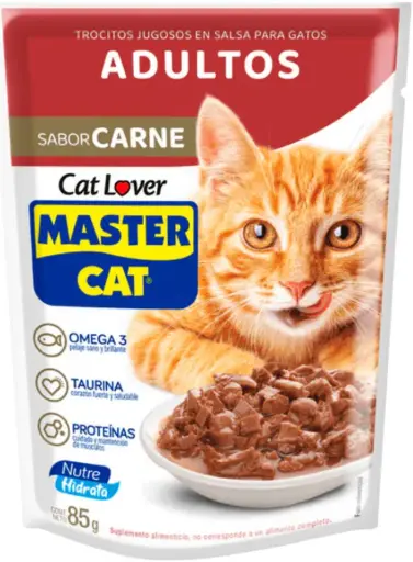 [138022] Alimento Húmedo Carne Adulto Master Cat 20x85gr