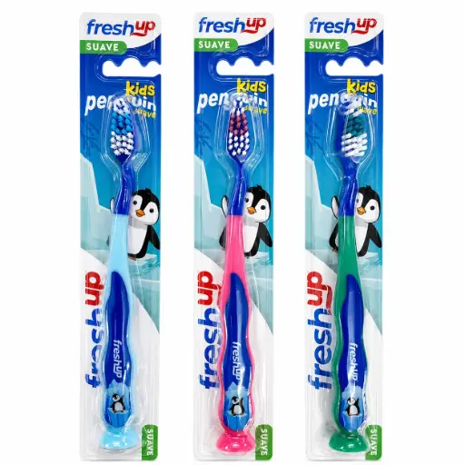 [45222] Cepillo Niño Penguin Suave FreshUp 1x12u