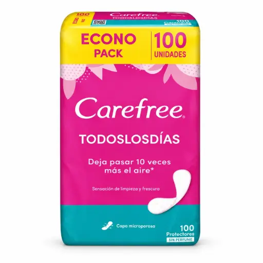 [145012F] Protector diario Todoslosdías CAREFREE 100un